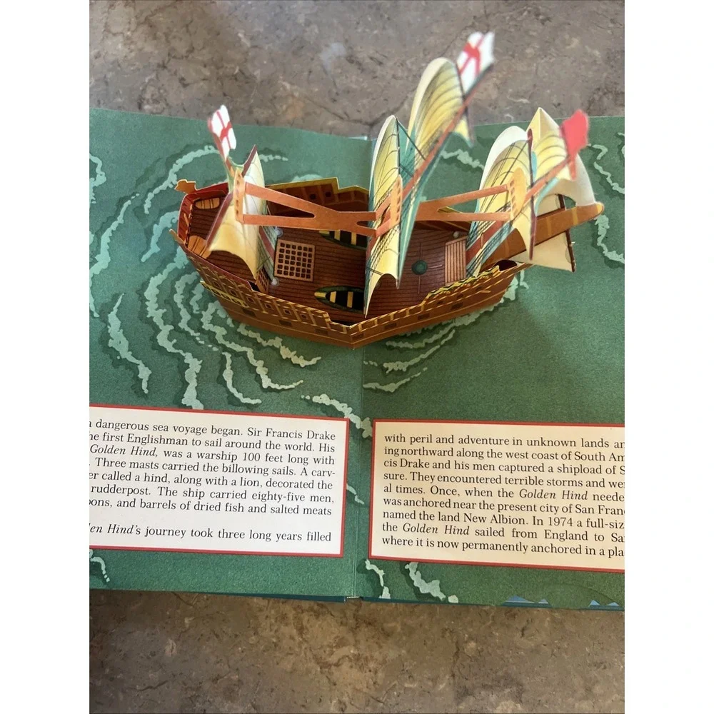 The Hallmark Pop-Up Book of Famous Ships by Malcolm D. Kriger Hardcover